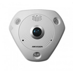 Hikvision DS-2CD63C5G0E-IVS(B) (2мм) 12 МП Fisheye із мікрофоном